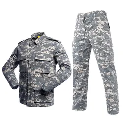 Fronter Coats BDU Uniform Men's Tactical Jacket and Pants Military Camo Hunting Army Multicam Apparel Suit