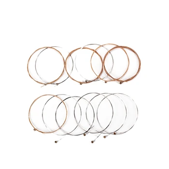 

12Pcs Durable Stainless Steel Guitar Strings Replacement 12 Strings Electric Guitar Strings Set for Guitar Parts Accessories