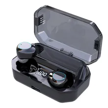 6000 мАч Led дисплей IPX7 водонепроницаемый TWS беспроводные наушники Bluetooth наушники беспроводные наушники 9D стерео гарнитура G03 наушники