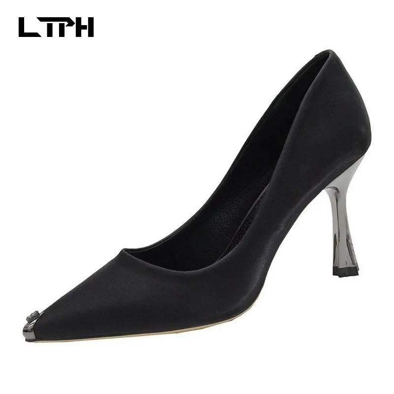 

Free shipping 2020 spring and autumn models casual wild new net red sexy high heels fairy style women's shoes fine heel pointed