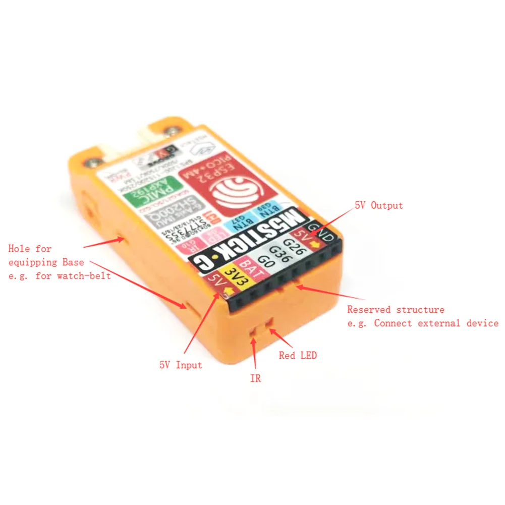 M5StickC макетная плата USB IoT мини аксессуары ESP32 Wi-Fi Bluetooth с ЖК-экраном Пальчиковый компьютер портативный микрофон Led