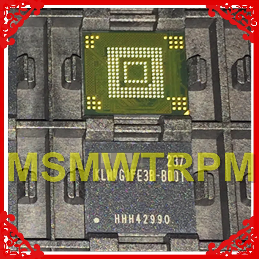 KLM4G1FE3B-B001 BGA153Ball EMMC4.5 4,5 4 Гб памяти мобильного телефона новые оригинальные и подержанные припаянные шары протестированы ОК