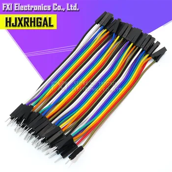 

Dupont line 40pcs 10cm 2.54mm 1p-1p Pin Female to Male Color Breadboard Cable Jump Wire Jumper For Arduino