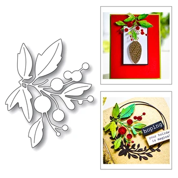 

2020 New Decoration Plant Branch Leaf Embossing Metal Cutting Dies Cut For DIY Making Greeting Card Paper Scrapbooking No Stamps