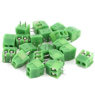 

20 Pcs 3.5mm Pitch 2Pin Pluggable Type PCB Mount Screw Terminal Block Connectors