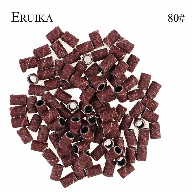 NO1 ERUIKA 100 шт./упак. ногтей шлифовальные ленты Электрический Фрезер, маникюрные Фрезы Биты-аксессуары многоразового шлифовальный замена и нейл-арта - Цвет: NO1