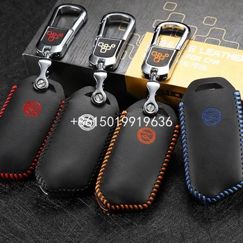 

leather key cover for kia stinger 2017 2018 Car Key bag case wallet holder 3 4 button