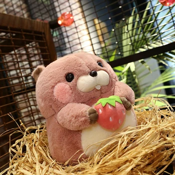 

Cute Plush Groundhog Toys Soft Stuffed Woodchuck Doll Gifts for Adults & Children