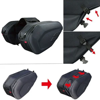 

Universal Motorcycle Bags Luggage Saddle Bags with Rain Cover 36-58L for Motorcycle Accessories