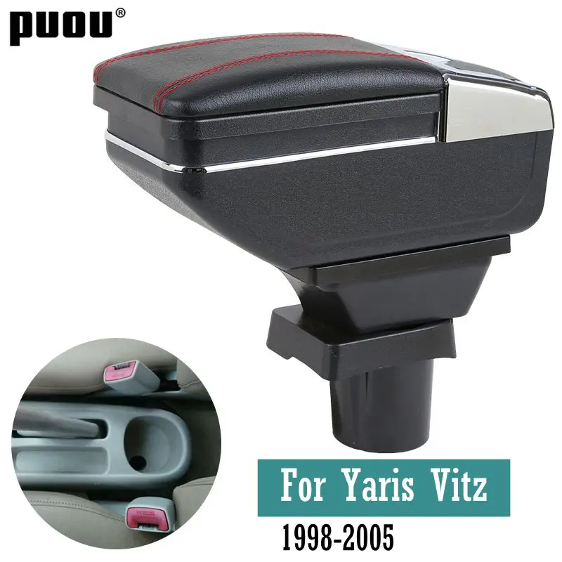 Автомобильный ящик для хранения подлокотников хэтчбека Toyota Yaris Vitz 1998