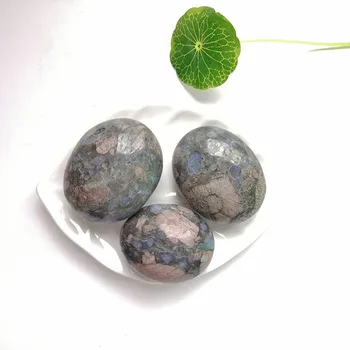 

High Quality Glaucophane Palm Stone Shape Stone Hand Crafted For Gift &Home Decor ZP