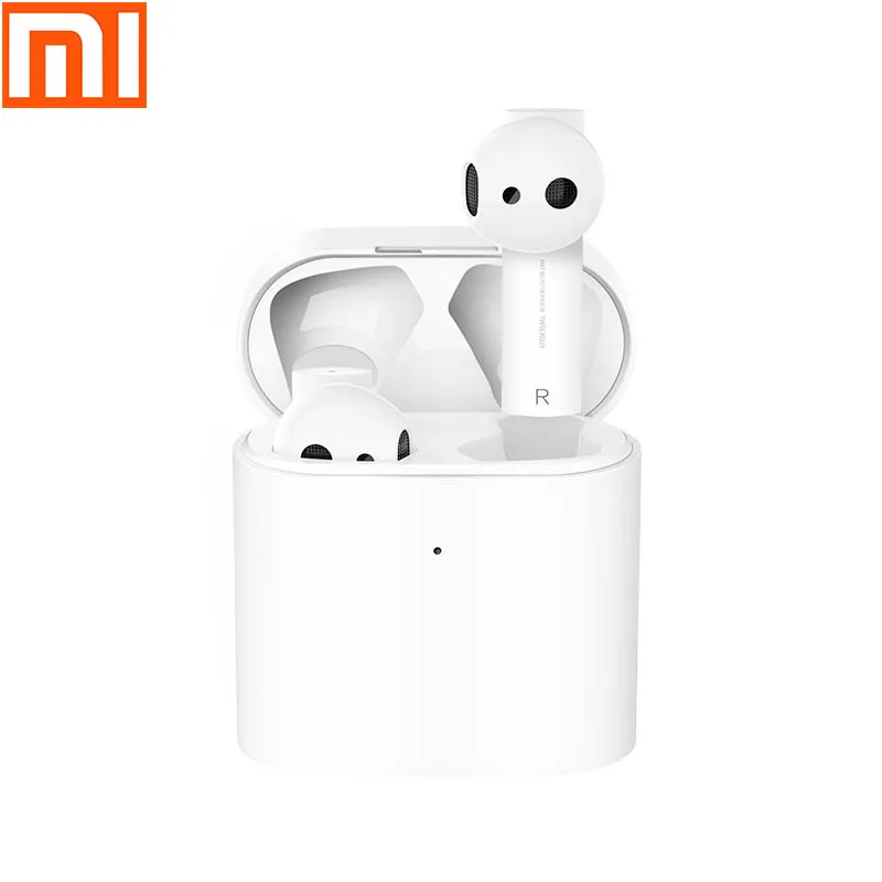 Xiao mi True Беспроводная bluetooth-гарнитура Air 2 Bluetooth 5,0 Dual mi crophone шумоподавление mi TWS наушники