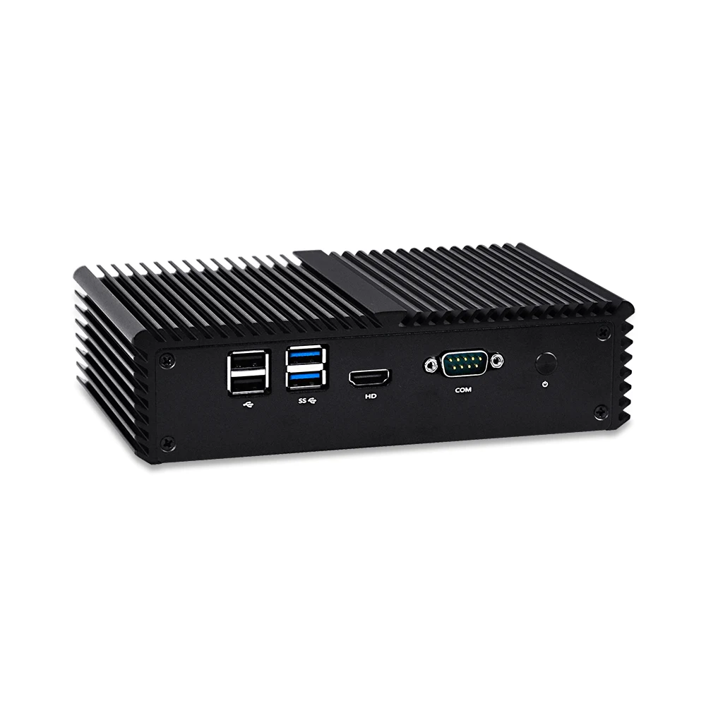 Qotom Мини ПК 4 lan Core i3 i5 i7 Pfsense брандмауэр микро безвентиляторный мини Linux Ubuntu