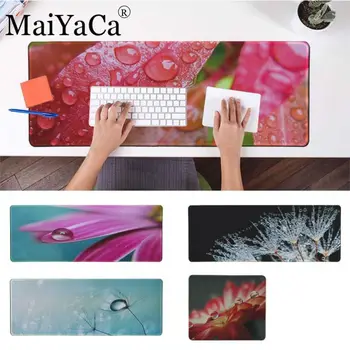 

MaiYaCa High Quality Funny Waterdrop and flower Rubber Mouse Durable Desktop Mousepad large big 40*90cm mousepad for cs go lol
