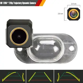 

HD 1280x720p Golden Camera 3rd Night Vision Rear View Backup Camera Trajectory Dynamic Parking Line for Nissan Paladin 2012 2013