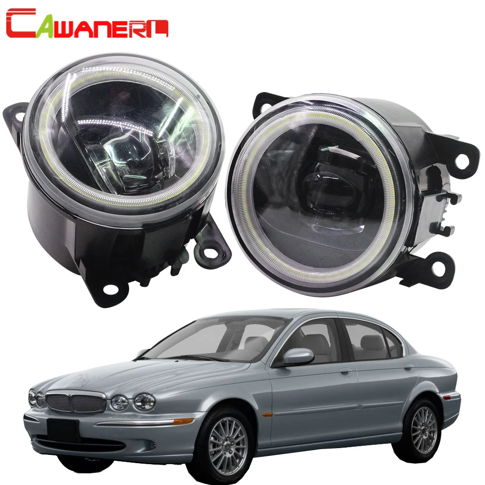 

Cawanerl For Jaguar X-Type (CF1) Saloon 2001-2009 Car Styling LED Bulb 4000LM Fog Light Angel Eye DRL Daytime Running Lamp 12V