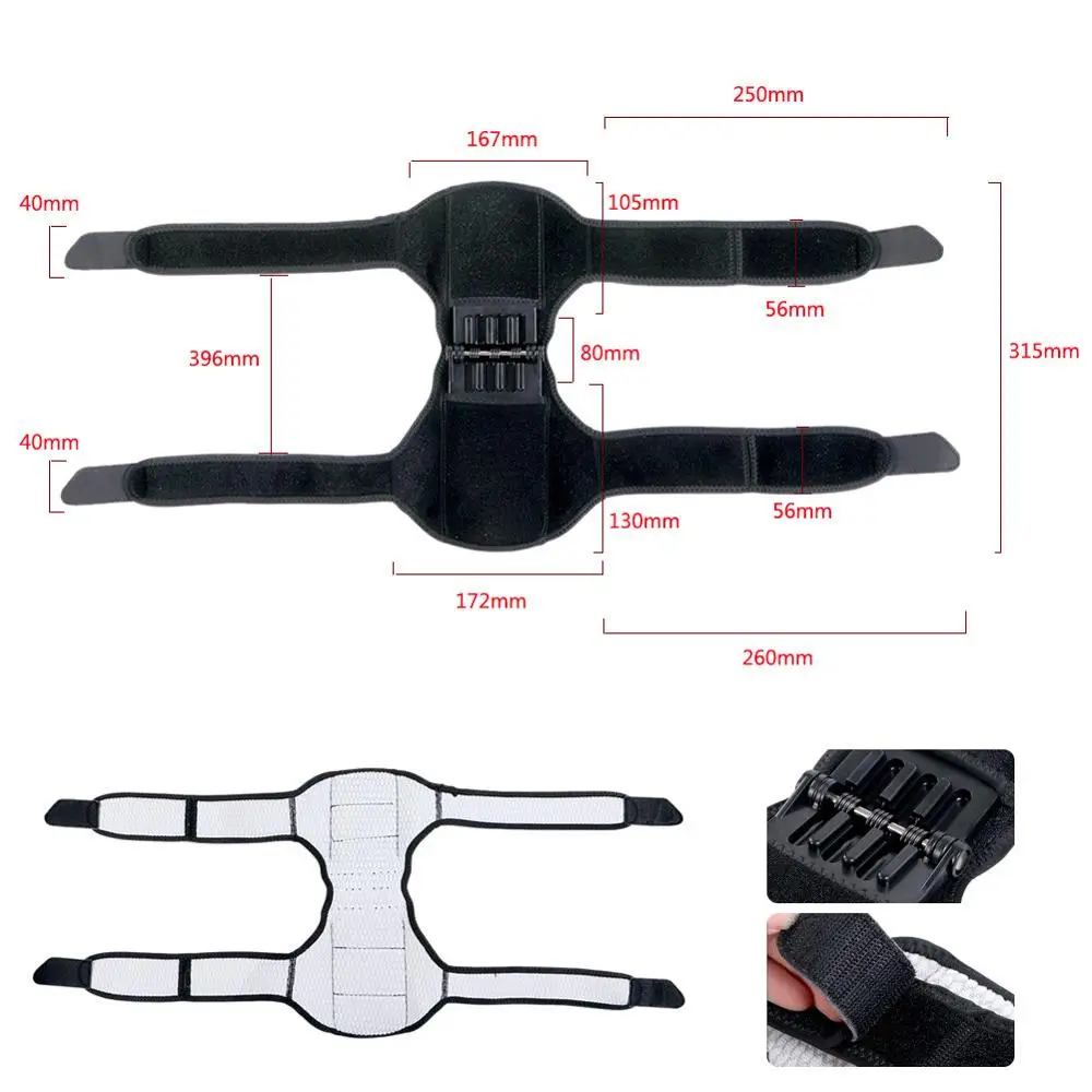 Наколенник с поддержкой суставов, Воздухопроницаемый нескользящий рельеф для защиты колена, пружинный стабилизатор силы для занятий спортом