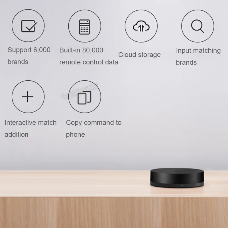 Xiaomi Upgate AI функция Универсальный умный пульт дистанционного управления бытовая техника wifi+ ИК-переключатель 360 градусов для кондиционирования воздуха