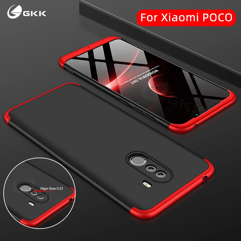 Чехол GKK для Xiaomi POCOPHONE F1 чехол с полной защитой противоударный жесткий Матовый Poco