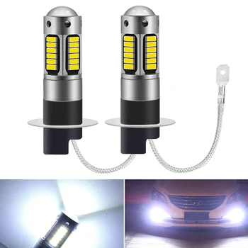 

2pcs H1 H3 H27 880 881Car LED Fog Headlight Bulb DC12V For Hyundai Tucson 2017 Creta Kona IX35 Solaris Accent I30 Elantra