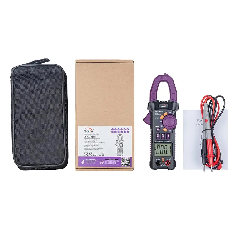 ЖК измеритель Nicetymeter ST CM3108 6000 отсчетов цифровой True RMS переменного тока емкости
