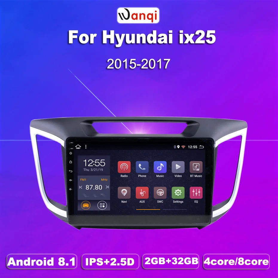 2G ram 32G rom 10 1 дюймов Android 8 gps навигация для hyundai IX25 2014-2018 стерео системы | Автомобили и