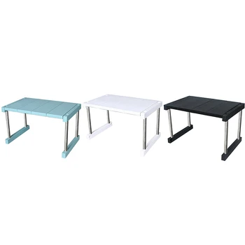 

Kitchen Cabinet Counter Shelf Organizer Expandable Stackable Spice Rack for Dish Sauce