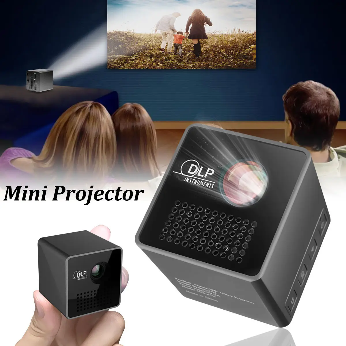 

P1 projector P1 Pocket Home Movie led Projector 4k projector full hd Proyector Beamer Mini DLP projector mini projector P1