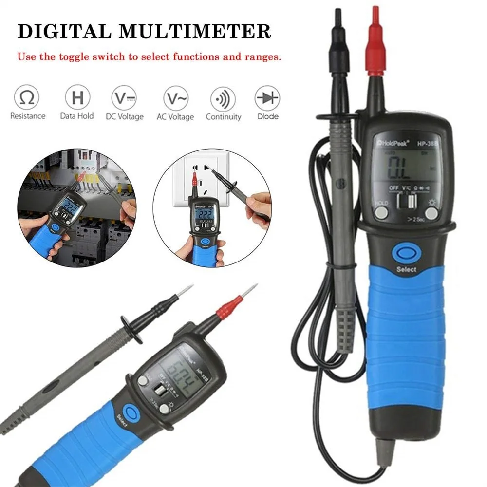 

Digital Multimeter DC/AC Voltage Meter Resistance Diode Continuity Tester Y0Y1