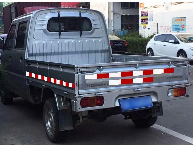 Автомобиль Грузовик Светоотражающая наклейка на машину отражающий Стикеры s автомобиля ежегодного осмотра со светоотражающими элементами в красную и белую Предупреждение в соответствии с указанным