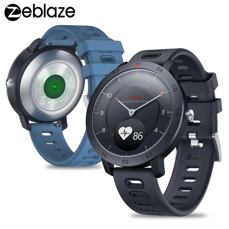 50 м водонепроницаемые Смарт-часы Zeblaze HYBRID в режиме реального времени температура