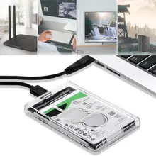 USB 3,0 2,5 дюймов HDD SATA USB чехол жесткий диск Корпус SSD, HDD твердотельный жесткий коробки для дисков с USB кабелем