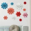 Creative Ceramic Flowers Peony Background Wall Hanging Decoration 3D Relief Handmade Ceramic Crafts Living Room Background Wall 3