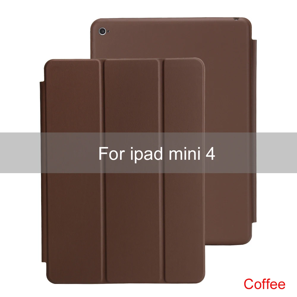 For mini 4 Essidi чехол для Apple ipad mini 1 2 3 4 Smart Funda Подставка для планшета откидная крышка для ipad mini 4 3 2 1 Folio - Цвет: For mini 4