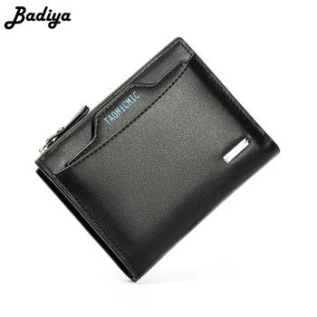

Men Wallet New Fashion Wallet for Men with Coin Pocket Wallet ID Card Holder with Zipper Bifold Coin Purse Men Short Clutch Bag