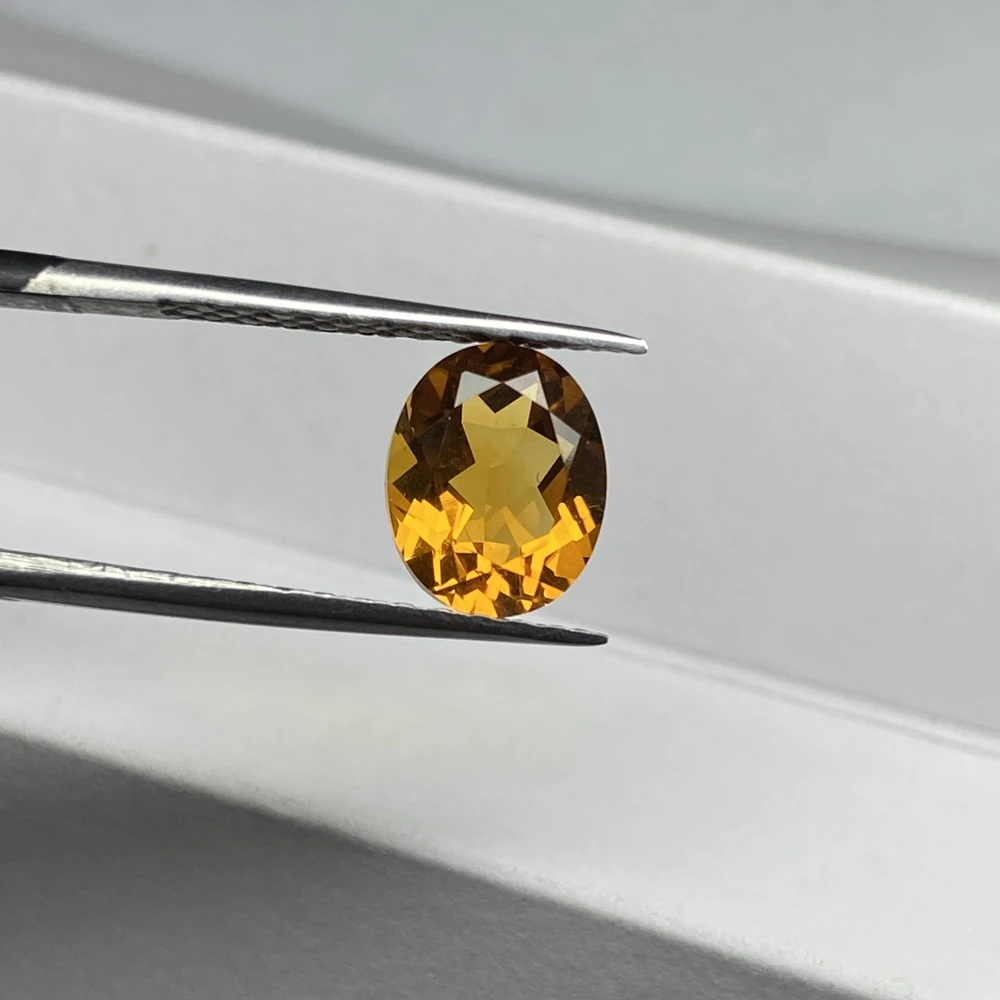 

Meisidian A Quality Oval 6x8mm 100% Natural Yellow Citrine Gemstone