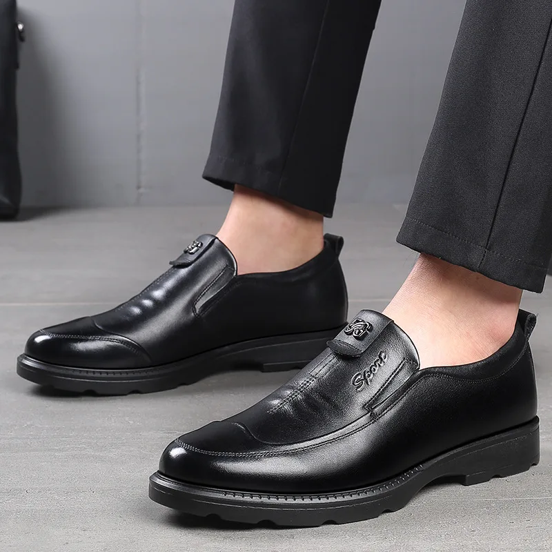 

Autumn new leather youth fashion Lefu shoes breathable wear-resistant casual set foot loafers upper leather