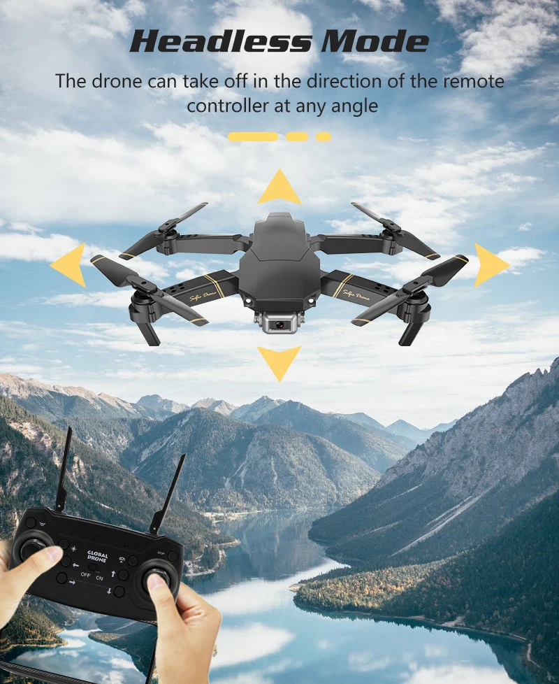 GD89 Дрон FN Дроны с камерой HD 480P 1080P wifi четырехосный самолет FPV 3DRolling One-key Return VR визуальная игрушка для детей