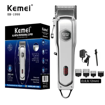 

All-metal Professional Barber Clipper Rechargeable Hair Trimmer Men Electric Hair Clipper Beard Shaver Hair Cutting Machine