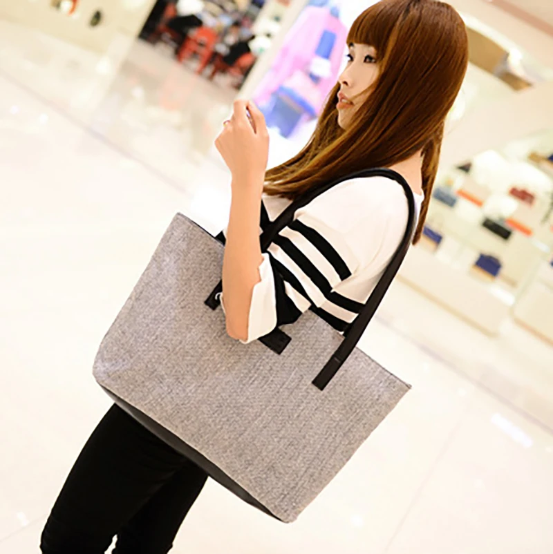 Women's Shoulder Bag 2020 Summer College Canvas Large Capacity Bag