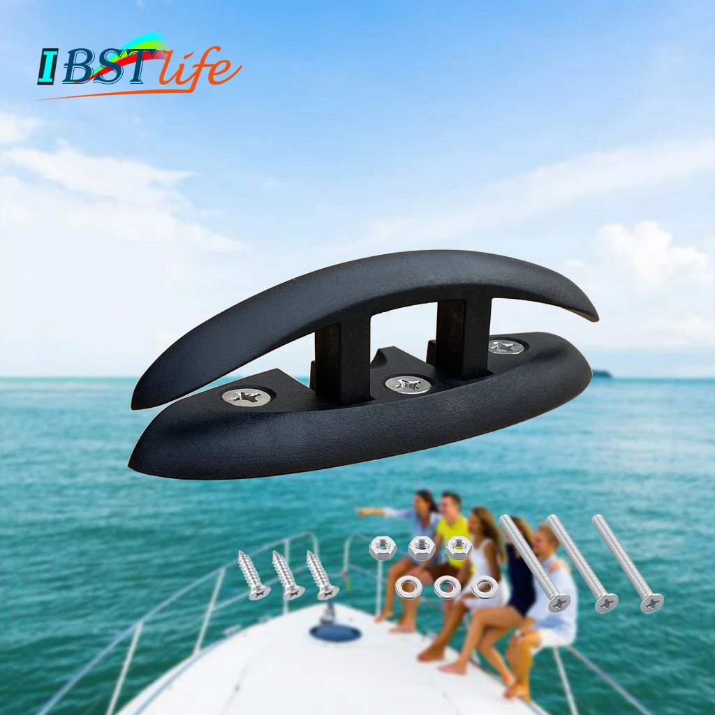 130mm Nylon Sailboats Flip Up Folding Pull Cleat Dock Deck Boat marine Kayak hardware Line Rope mooring accessories |