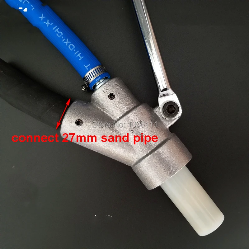 High Flow Boron Carbide Sandblasting Gun Head For Automatic