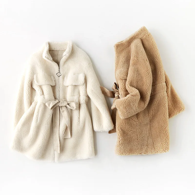 Зимнее женское пальто chothes 2019 повседневное шерстяное гранулированное бархатное