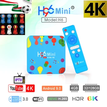 

H96 Mini H.265 Android 9.0 TV Box Allwinner H6 Quad Core 6K H.265 Wifi HD Google Player Youtube Set top box 4GB 32G