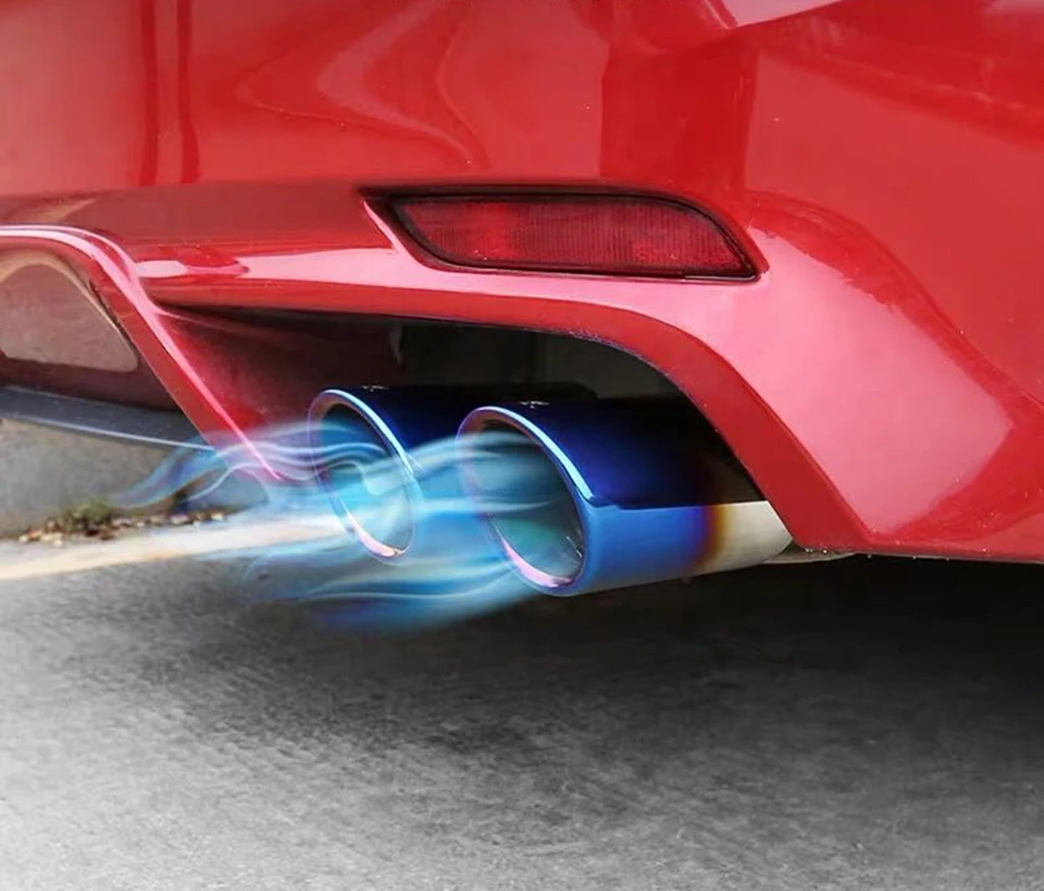 1 car exhaust car muffler tip pipe styling chroming cut out cutout For toyota camry sport 2018 2019