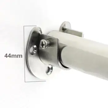 

Closet Wardrobe Hanging Rail Rod End Support Flange Socket For 25mm Dia Pipe