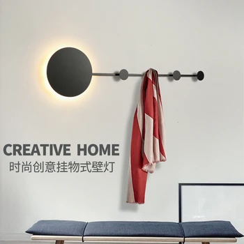 

Europe Minimalist Wall Lamp Post Modern Concise Bedroom Toggery Locker Room Originality Iron Articles Wall Hang Lamp Have