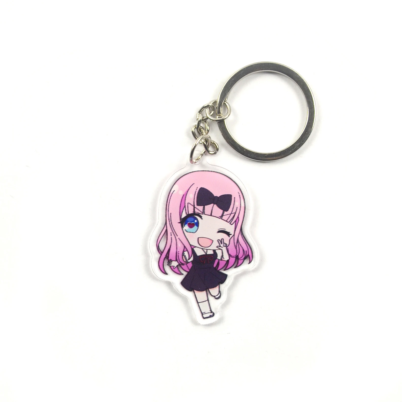 2020 Anime Kaguya-sama: Love Is War Keychain Fujiwara Chika Shinomiya Kaguya Miko Iino Hayasaka Ai Shirogane Kei Acrylic Keyring