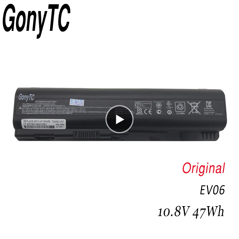 GONYTC EV06 Батарея для hp павильон DV4 DV5 DV6 для Compaq CQ50 CQ71 CQ70 CQ61 CQ60 CQ45 CQ41 CQ40 HSTNN-LB73