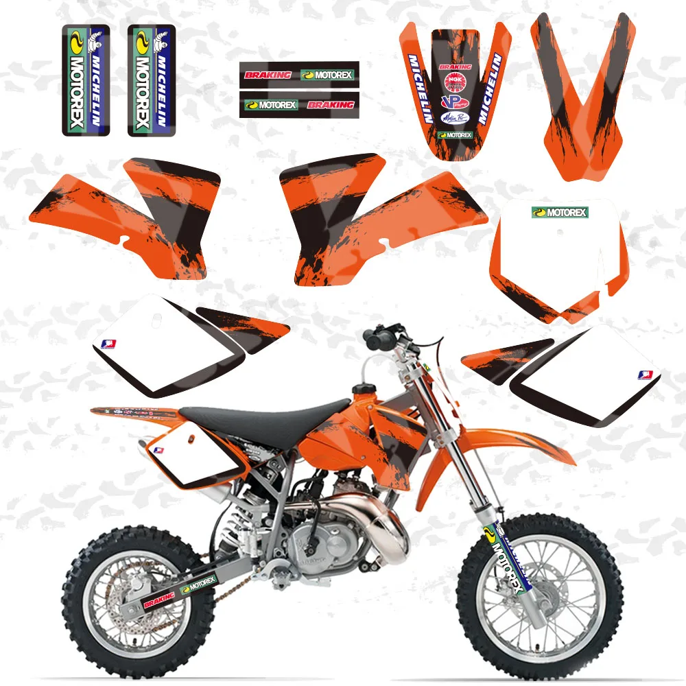 KTM Graphics Kit Decal Decor Design Stickers SX 50 2002-2008 02-08 Motocross 